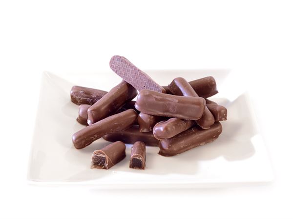 Ingwerspitzen mit Vollmilch Kuvertüre 2 kg im Karton, lose