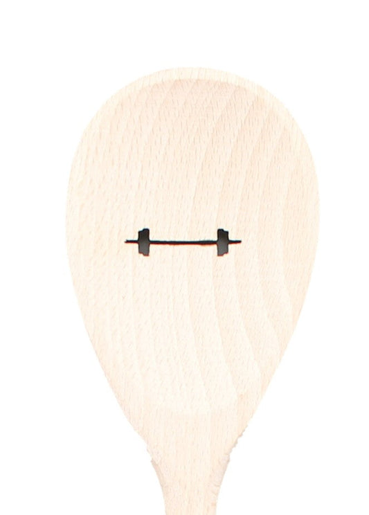 Individueller Kochlöffel Hantel Fitness