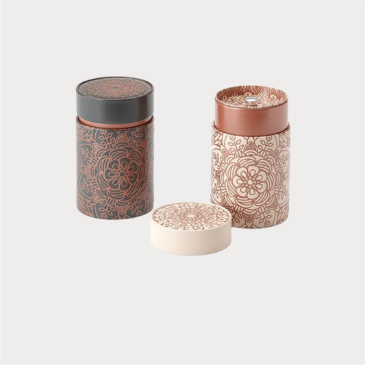 Dose "Mandala" von Cha Cult rund, Aromaverschluss, 2-fach