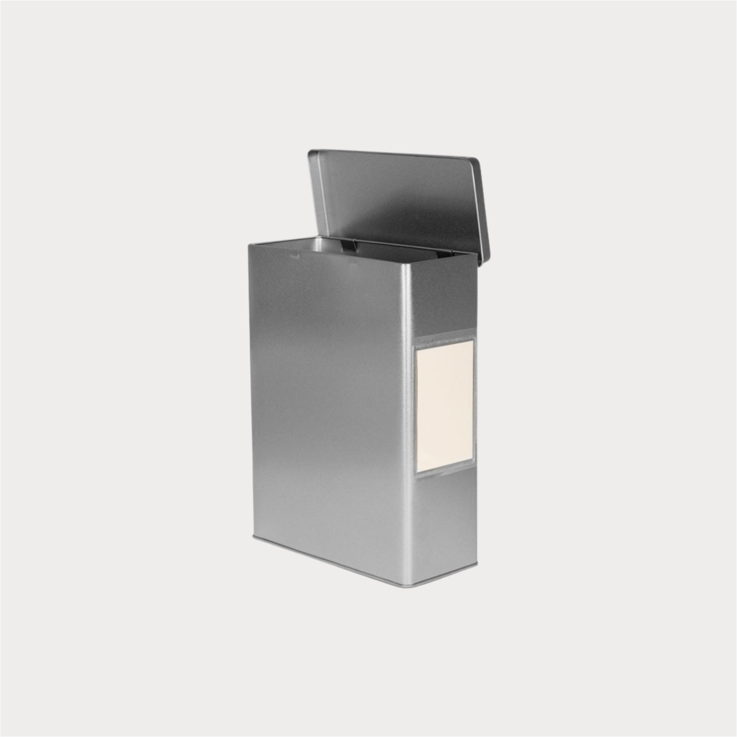 Vorratsdose silber con Cha Cult, eckig mit Schanierdeckel, 1 kg