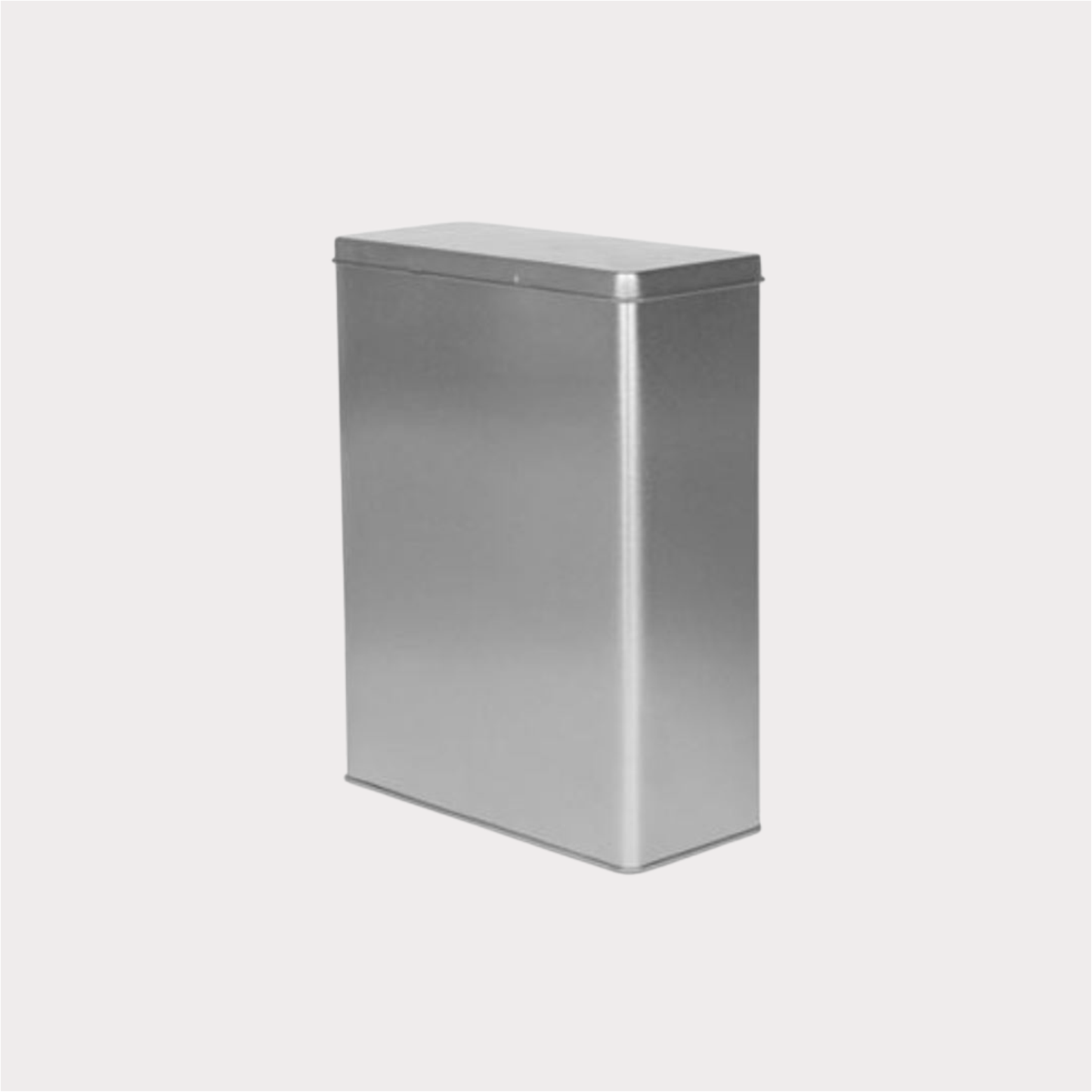 Vorratsdose silber con Cha Cult, eckig mit Schanierdeckel, 1 kg