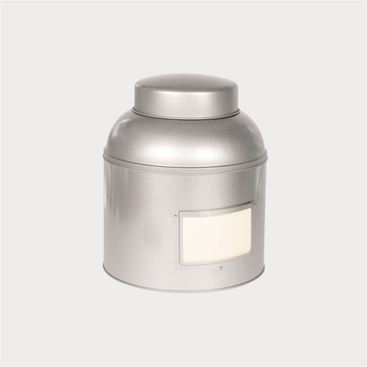 Vorratsdose "Globe" von Cha Cult, 1,5 kg silber, rund