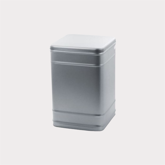 Vorratsdose "Edward" von Cha Cult, 1,5 kg mattsilber, Scharnierdeckel