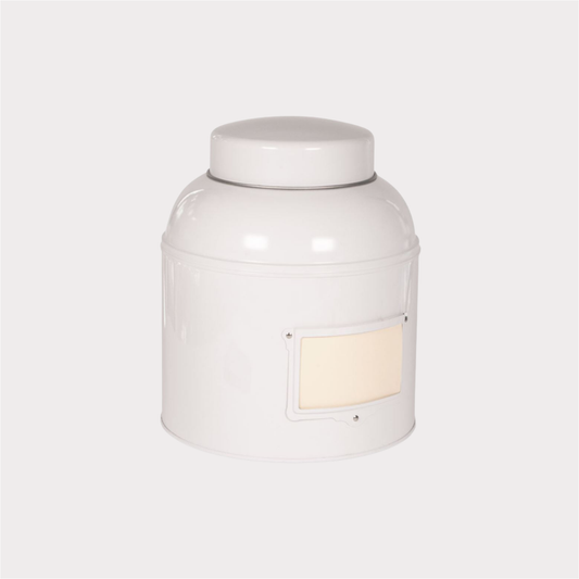 Vorratsdose "Globe" von Cha Cult, 1,5 kg weiß, rund