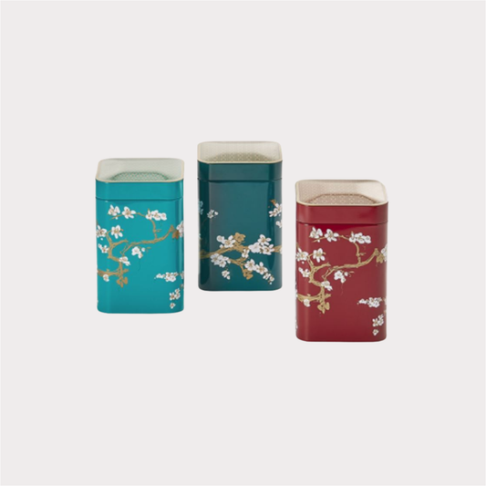 Dose "Japan" von Cha Cult, 100 g eckig, Stülpdeckel, 3-fach sortiert