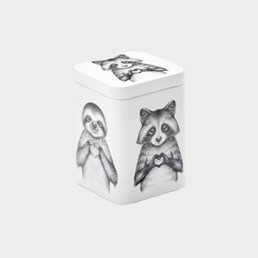 Dose "Pip & Pepe" von Cha Cult, 100 g eckig, Stülpdeckel, matt