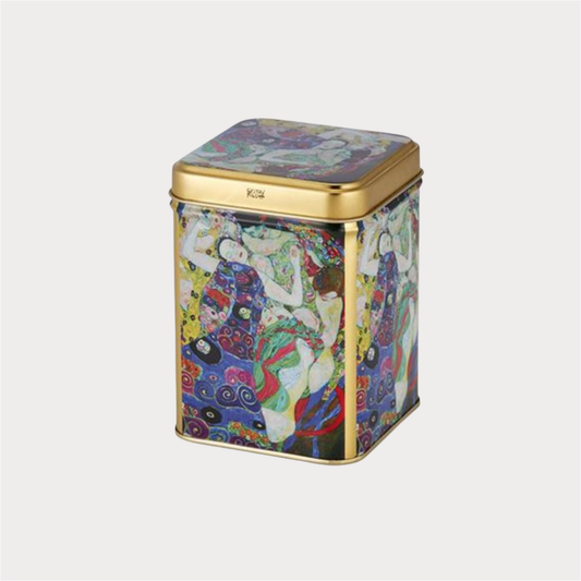 Dose "Klimt Jungfrau" von Cha Cult, 100 g eckig, Stülpdeckel