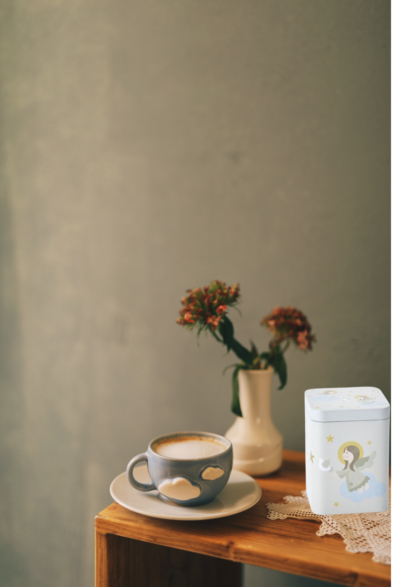 Dose "Angels" von Cha Cult, 100 g eckig, Stülpdeckel, Metallik-Effekt