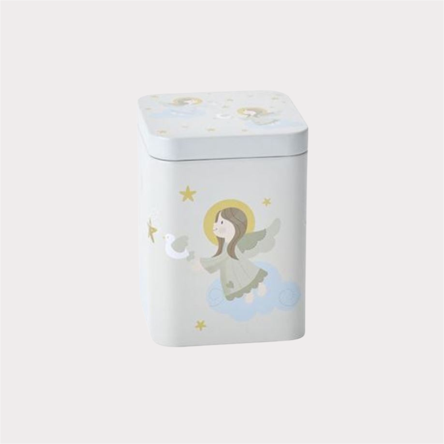 Dose "Angels" von Cha Cult, 100 g eckig, Stülpdeckel, Metallik-Effekt