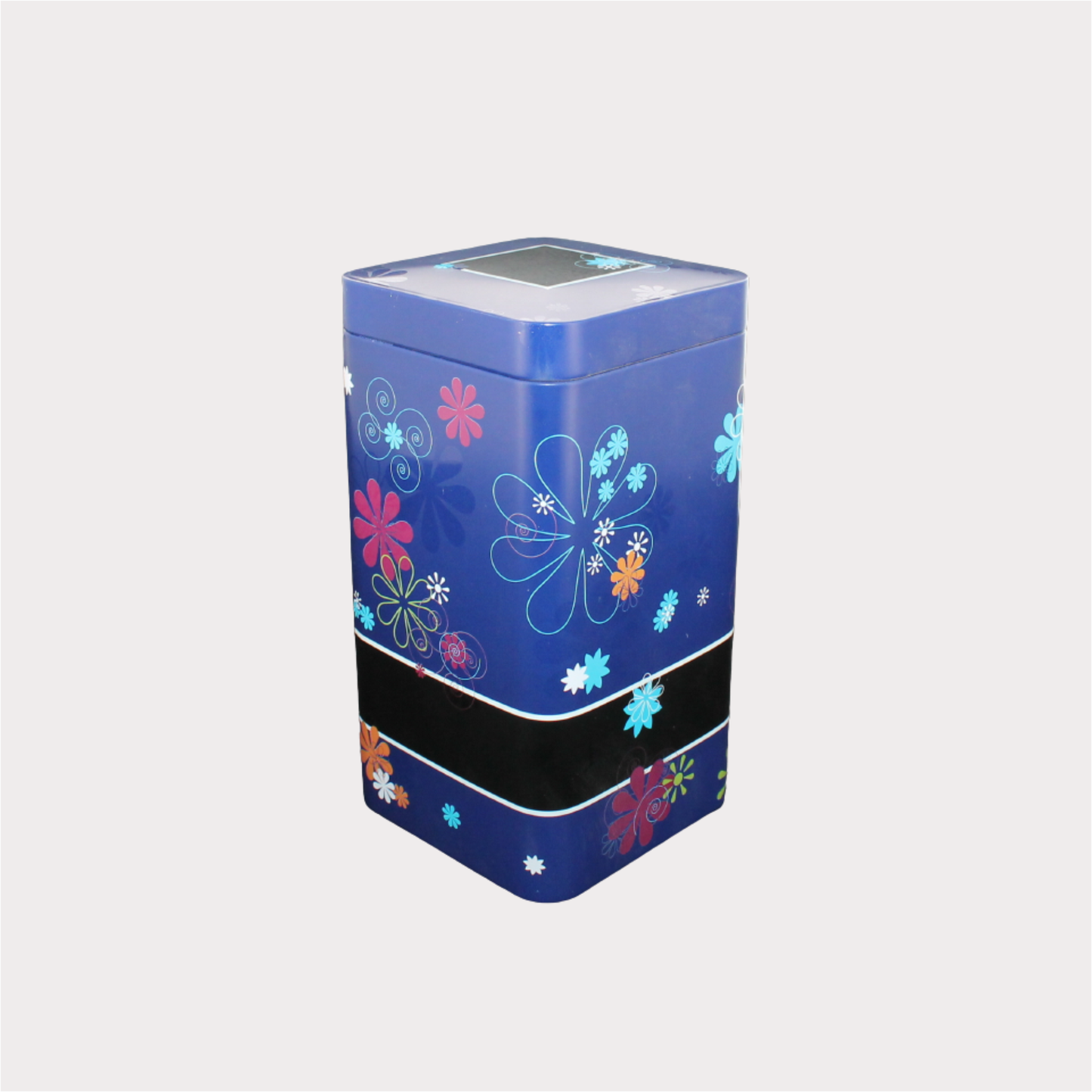 Dose "Happy", 500g blau