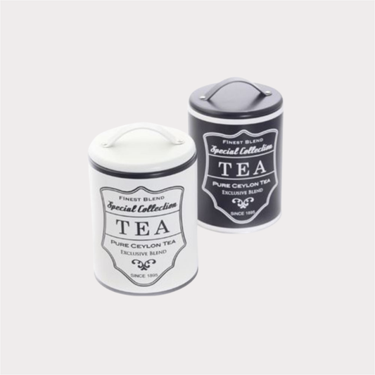 Dose "Dexter" von Cha Cult, 225 g Weißblech, rund, 2-fach sortiert