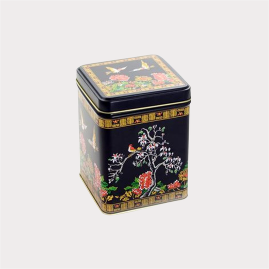 Dose "Magnolia" von Cha Cult, 250 g eckig, Stülpdeckel, matt