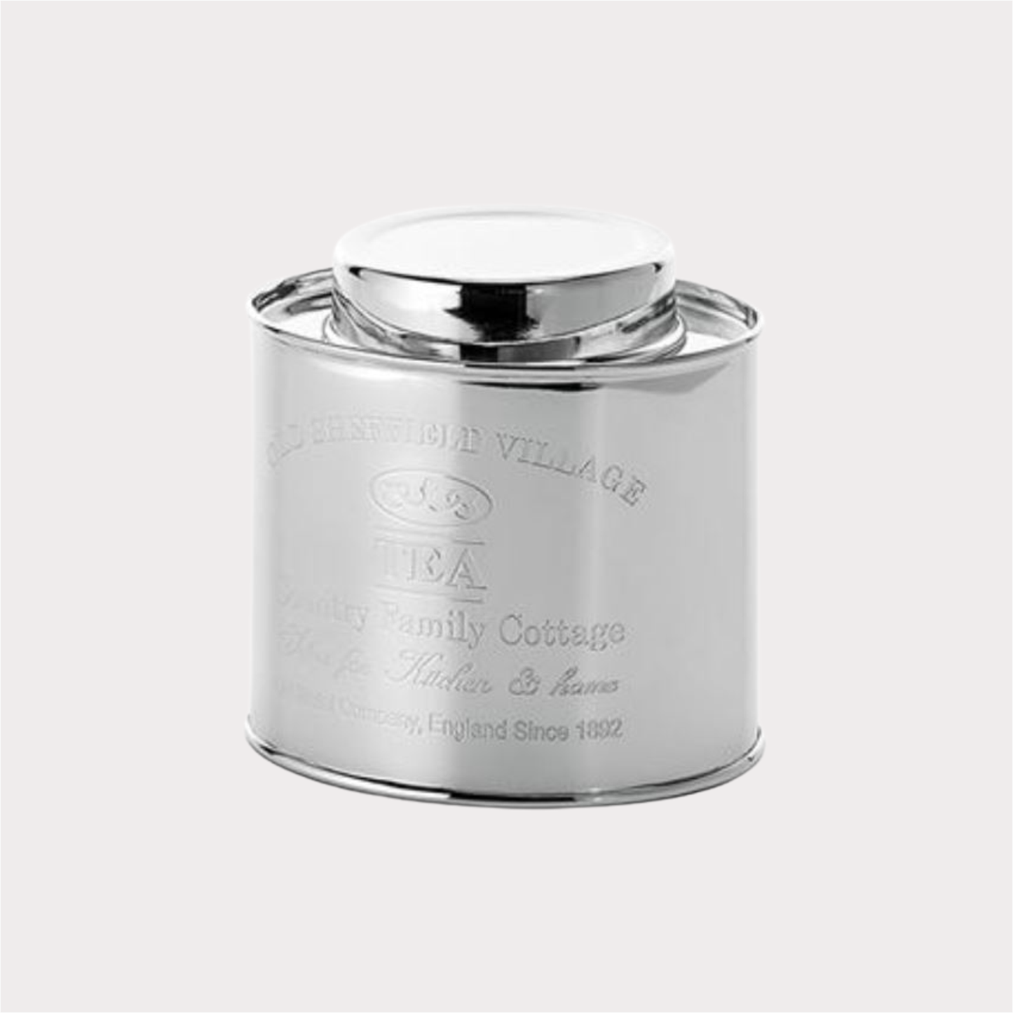 Dose "Fran" von Cha Cult, 250 g Edelstahl, oval