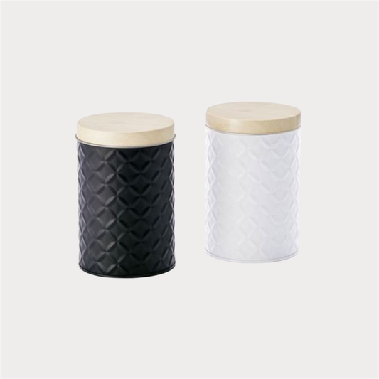 Dose "Mason" von Cha Cult, 190 g rund, geprägt, 2-fach sortiert