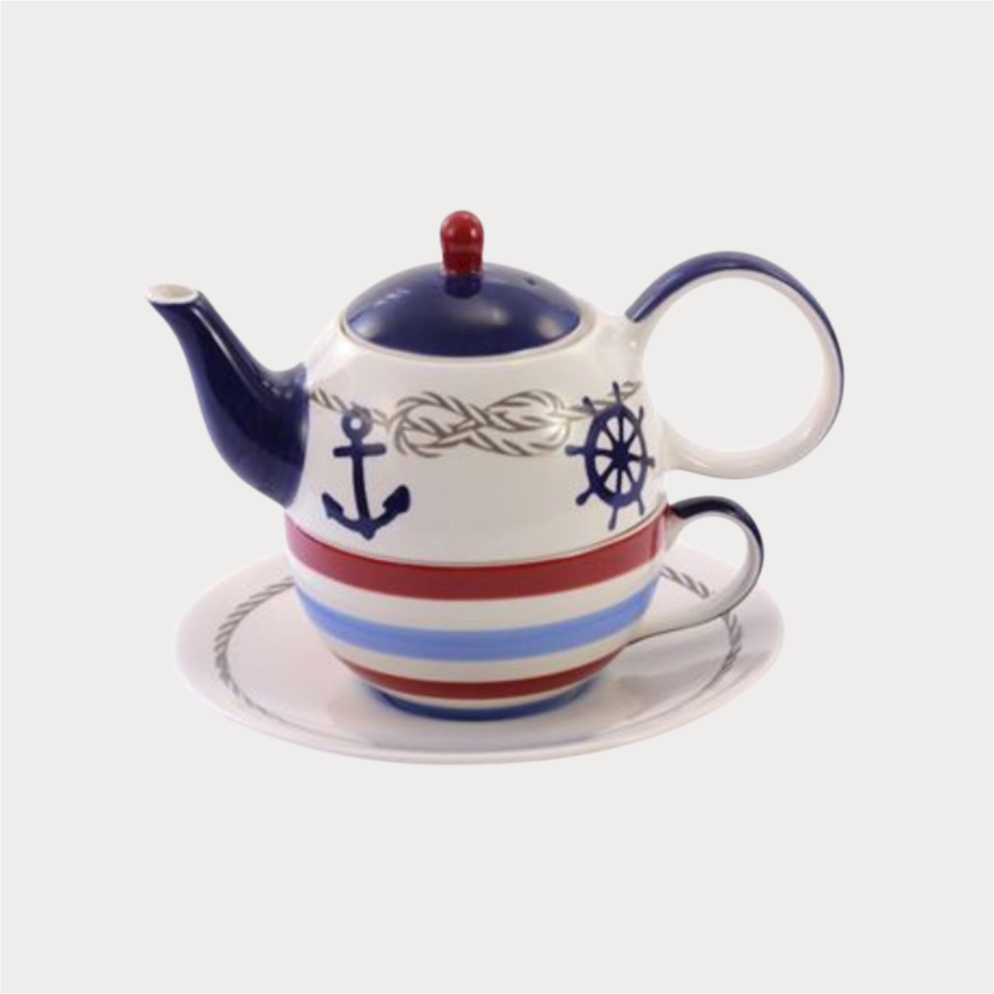 Tea for one Set "Silje" Keramik, 4-teilig Kanne: 0,4 l, Tasse: 0,2 l Cha Cult