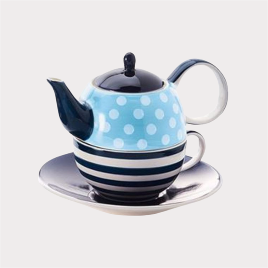 Tea for one Set "Oke" Keramik, 4-teilig Kanne: 0,4 l, Tasse: 0,2 l ChaCult