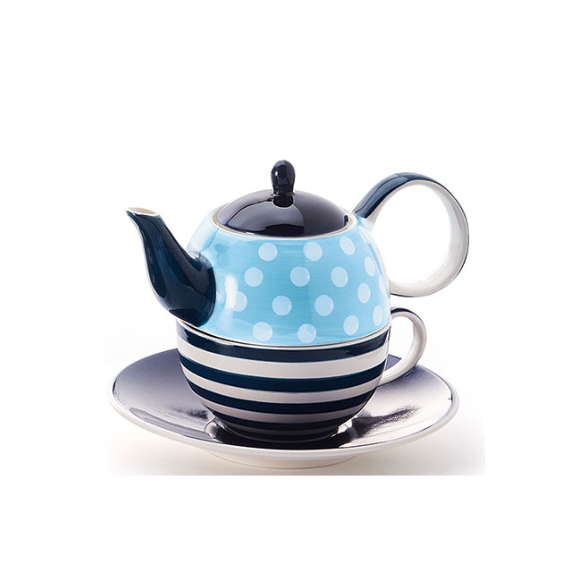 Tea for one Set "Oke" Keramik, 4-teilig Kanne: 0,4 l, Tasse: 0,2 l ChaCult