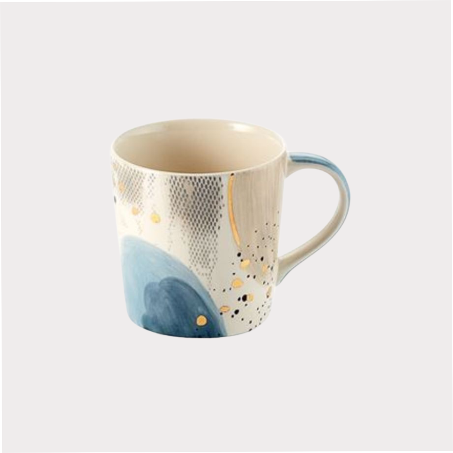 Becher "Belle" von Cha Cult, Keramik mit Goldauflage 0,4 l