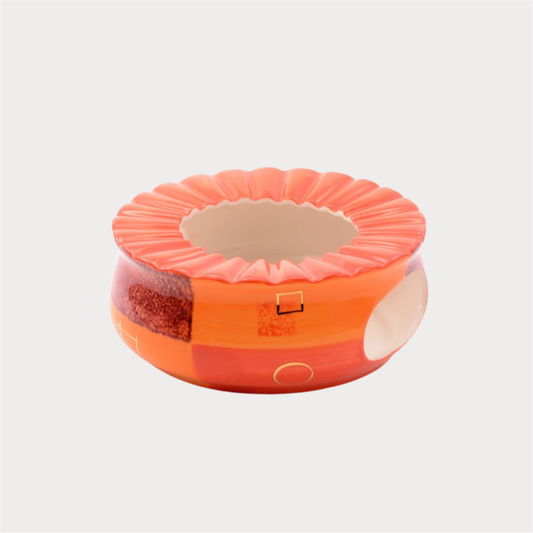 Stövchen "Patricia" Keramik, mit Goldauflage Ø ca. 18,5 cm, Höhe ca. 8 cm ChaCult