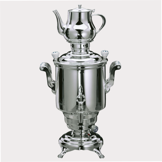 Samowar "Romanov" III 5 l, Edelstahl 18/10,30 x 28 x 58 cm