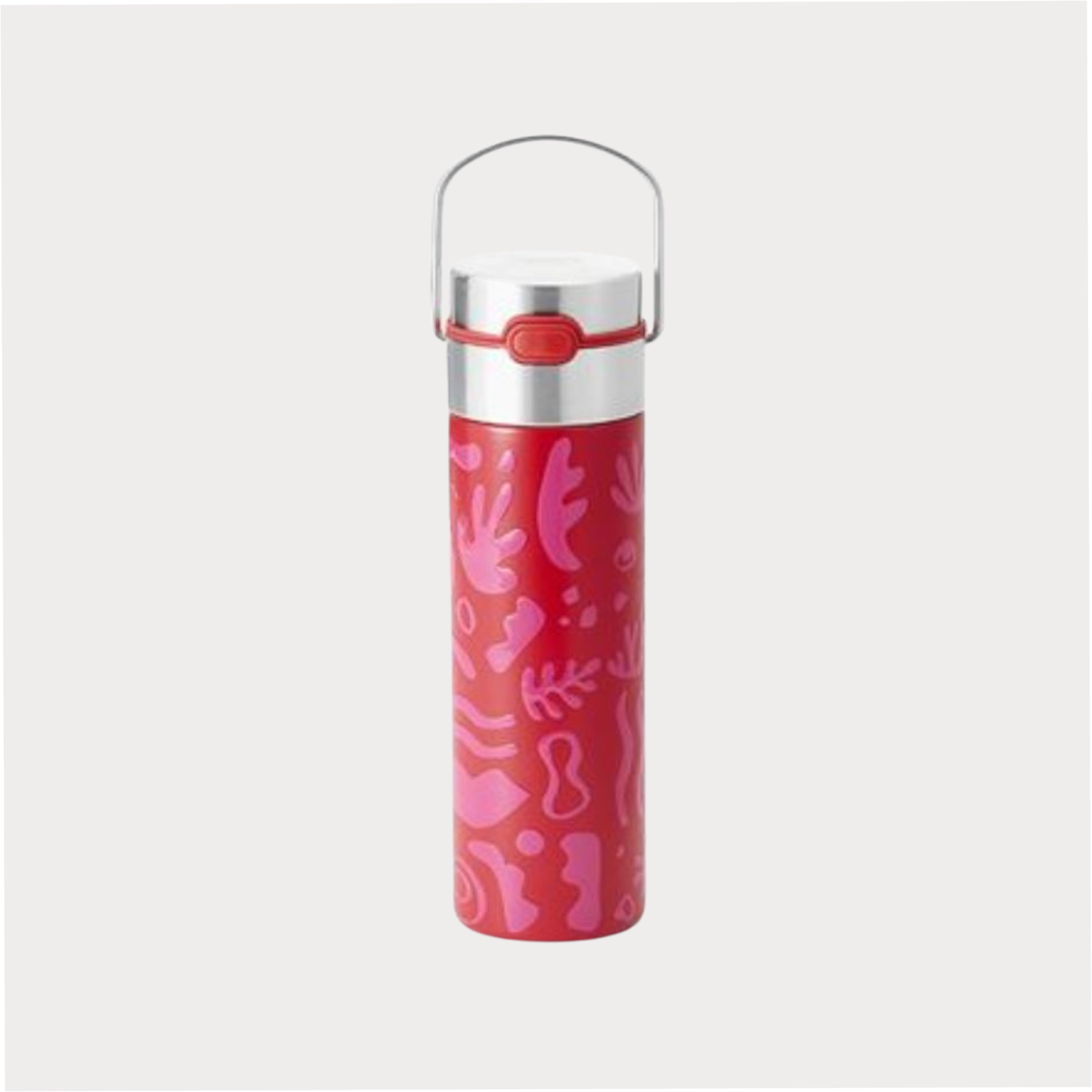 Leeza® Trinkflasche "Opera" doppelwandiger Edelstahl, inkl. Edelstahlsieb und Trinkdeckel 0,5 l
