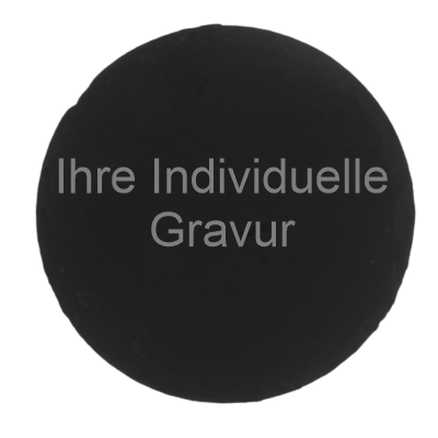 Individuelle gravierte Schieferplatte Rund 25cm Durchmesser mit ihrem Wunschtext