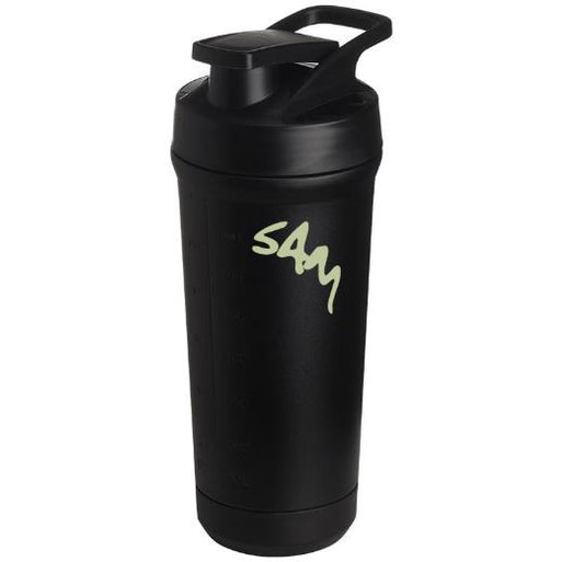 Teemando® individuell gravierter Premium Edelstahl Shaker mit deiner Wunschgravur 750ml, auslaufsicherer Deckel, Shaker-Ball, spülmaschinengeeignet für Proteinshakes, Fitness Diät Geschenk Bodybuilding