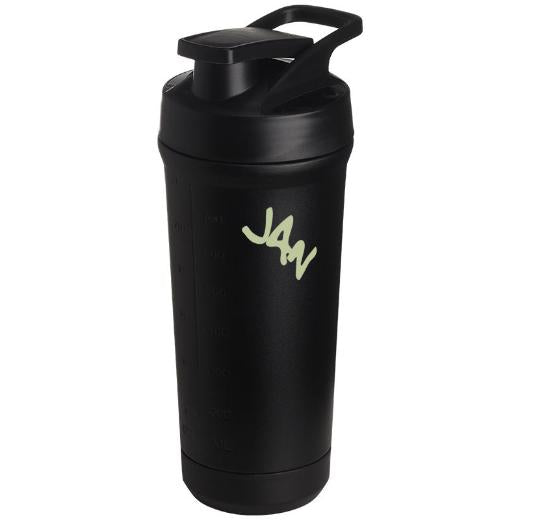 Teemando® individuell gravierter Premium Edelstahl Shaker mit deiner Wunschgravur 750ml, auslaufsicherer Deckel, Shaker-Ball, spülmaschinengeeignet für Proteinshakes, Fitness Diät Geschenk Bodybuilding