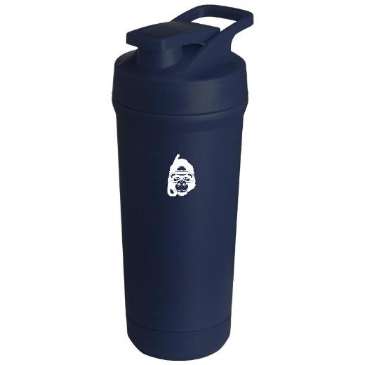 Teemando® individuell gravierter Premium Edelstahl Shaker mit deiner Wunschgravur 750ml, auslaufsicherer Deckel, Shaker-Ball, spülmaschinengeeignet für Proteinshakes, Fitness Diät Geschenk Bodybuilding