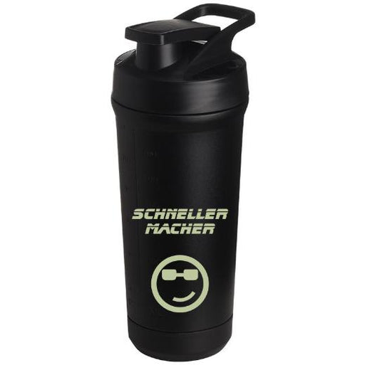 Teemando® individuell gravierter Premium Edelstahl Shaker mit deiner Wunschgravur 750ml, auslaufsicherer Deckel, Shaker-Ball, spülmaschinengeeignet für Proteinshakes, Fitness Diät Geschenk Bodybuilding