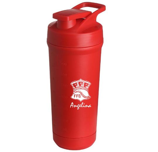 Teemando® individuell gravierter Premium Edelstahl Shaker mit deiner Wunschgravur 750ml, auslaufsicherer Deckel, Shaker-Ball, spülmaschinengeeignet für Proteinshakes, Fitness Diät Geschenk Bodybuilding