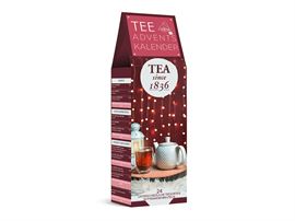 Tee-Adventskalender „Rote Weihnachten“ mit 24 Pyramidenbeuteln einzeln im Sachet verpackt Format 92 x 92 x 305 mm