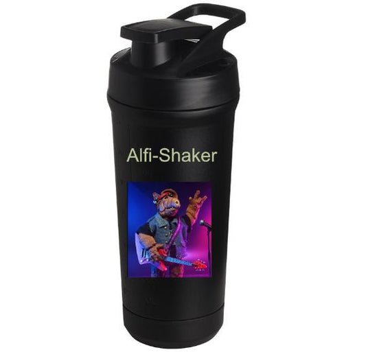 Teemando® individuell gravierter Premium Edelstahl Shaker mit deiner Wunschgravur 750ml, auslaufsicherer Deckel, Shaker-Ball, spülmaschinengeeignet für Proteinshakes, Fitness Diät Geschenk Bodybuilding