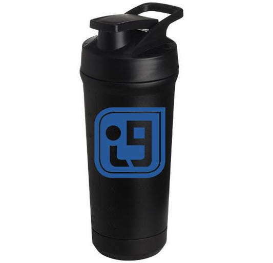 Teemando® individuell gravierter Premium Edelstahl Shaker mit deiner Wunschgravur 750ml, auslaufsicherer Deckel, Shaker-Ball, spülmaschinengeeignet für Proteinshakes, Fitness Diät Geschenk Bodybuilding