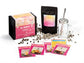 Geschenkset „Bubble Tea Box“ inkl. Trinkglas mit Schraubdeckel, Trinkhalm, Reinigungsbürste, 1 Tüte à 250 g Tapiokaperlen und 5 Rezeptkarten