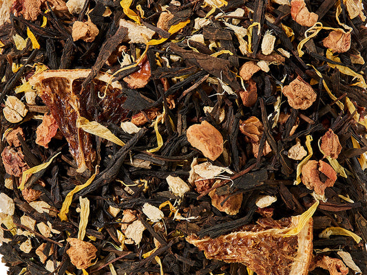 BIO Schwarzteemischung k.b.A. Black Sencha Ingwer-Orange Ingwer-Orangen-Note DE-ÖKO-006 aromatisiert, 1 kg