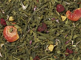 Grünteemischung Sencha Passion Cherry [Passionsfrucht-Kirsch Note] aromatisiert
