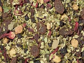 Früchteteemischung mit Matetee Sonnenenergie [Süße-Orangen Note] aromatisiert