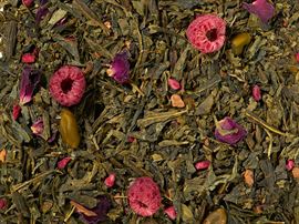 Grünteemischung Sencha Pistazie/Himbeer/Sahne [Pistazien-Himbeer- Sahne-Note] aromatisiert