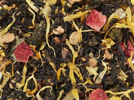 Schwarzteemischung mit halbfermentiertem Tee Erdbeer-Cremelikör [Erdbeer-Cremelikör Note] aromatisiert