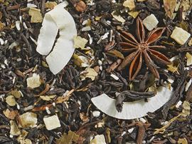 Halbfermentierte Teemischung Oolong Thai Coconut [Vanille-Kokos-Gewürz-Note] aromatisiert