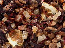 Früchteteemischung Hallodri [Granatapfel-Zitrus-Note] / aromatisiert 50 Pyramidenbeutel im Sachet à 4 g