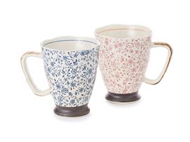 Becher „Kagura" Japanische Keramik, 2-fach sortiert 0,4 l H 12 cm, Ø 9 cm