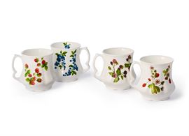 Becher "Berries" Fine Bone China, 4-fach sortiert 0,3 l