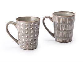 Becher "Luk" Keramik 2-fach sortiert 0,3 l H 9 cm, Ø 9,2 cm