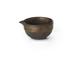 Matcha-Schale "Pan" Porzellan mit Reactive Glaze, mit Ausguss 0,4 l H 7,1 cm, Ø 11,4 cm