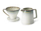 Kaffee-Set "Nelio" Porzellan mit Reactive Glaze, 2-teilig bestehend aus Kanne und Filterhalter 0,45 l Kanne H 7,1 cm, Ø 11,4 cm, Filter H 9 cm, Ø 11 cm
