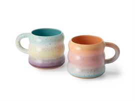Becher "Merit" Steingut, 2-fach sortiert 0,3 l H 8,8 cm, Ø 7,5 cm