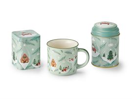 "Christmas Ornaments" / Dose "Christmas Ornaments", 100 g Weißblech, eckig, Stülpdeckel,
