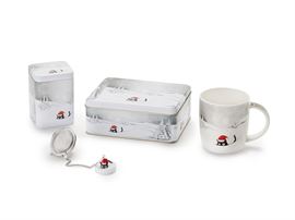"Smoky" / Dose "Smoky", 100 g Weißblech, eckig, Stülpdeckel,